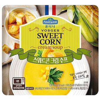 샘표식품 폰타나 보쥬 <b>스위트</b><b>콘</b> 크림수프 180g