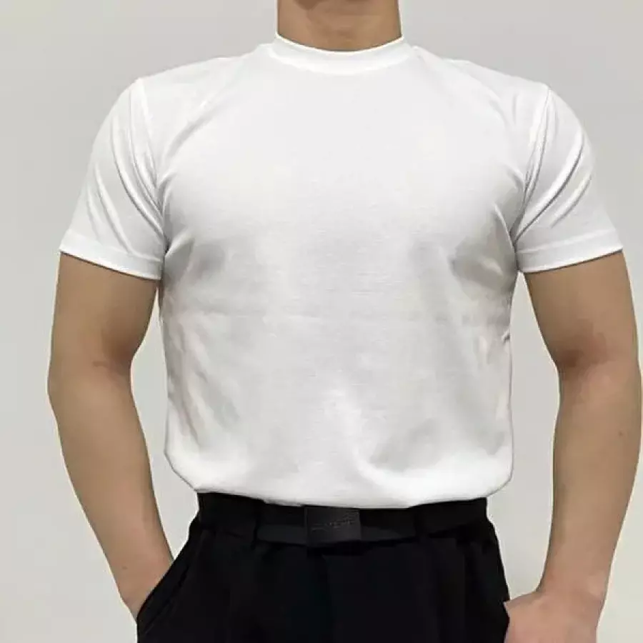 셀러허브 패션 조깅복 헬스 근육 머슬 핏 티 운동 복 러닝복 런닝복 6815350A_이미지