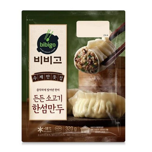 CJ제일제당 비비고 수제만둣집 든든 한섬만두 320g (6개)_이미지