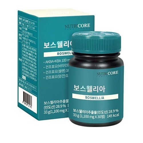  뉴트리코어 WCS 보스웰리아 1100mg 30정 [5개]