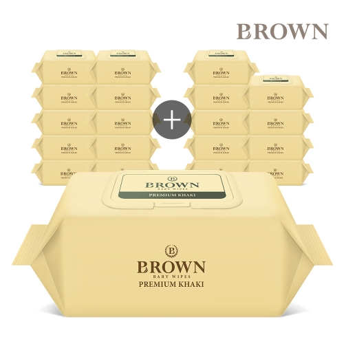 프리미엄 카키 물티슈 캡형 70매