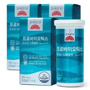 고려은단 프로바이오틱스 유산균 스페셜핏 380mg 30캡슐 (3개)_이미지