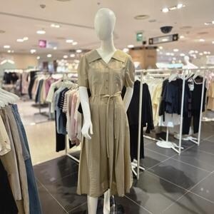 올리브데올리브 벨티드 플리츠 롱 <b>원피스</b> OW5MO413
