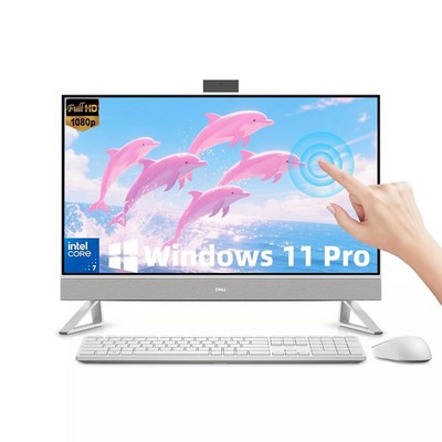 DELL Inspiron 27 터치스크린 AIO 비즈니스 PC 27인치 FHD 터치 디스플레이 인텔 코어 7-150U 10코어 CP.._이미지