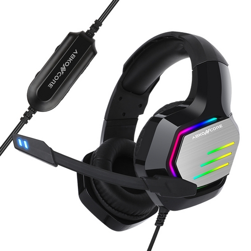 앱코 ABKONCORE B750M ENC 가상 7.1 RGB 스펙트럼 진동 3D 멀티 플랫폼 게이밍 헤드셋_이미지