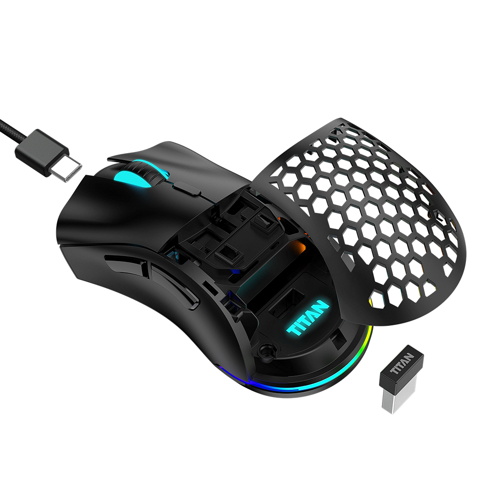 제닉스 TITAN GS AIR WIRELESS 무선 충전 게이밍 마우스 (화이트)_이미지