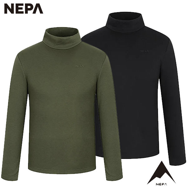 네파 목폴라티셔츠 베이직 기모 모크넥 티셔츠 레귤러 7J75453