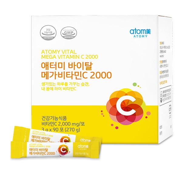 애터미  바이탈 메가비타민C 2000 90포 (1개)