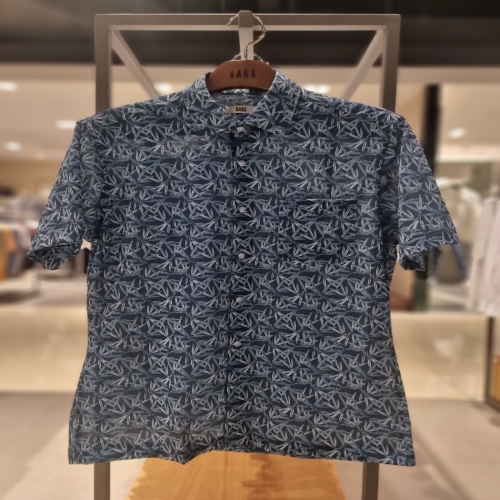 LF 닥스 노케어 프린트 레귤러핏 여름 반소매 드레스셔츠_DKS1SHDS155N1