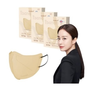 에스비글로벌헬스케어 아이바나리 에어 황사방역용 마스크 대형 KF94 10개입 6개 웜베이지_이미지