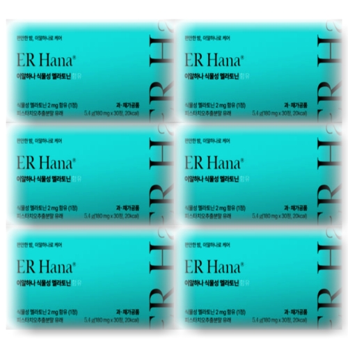 시나몬랩 이알하나 식물성 멜라토닌 함유 30정 (6개)_이미지