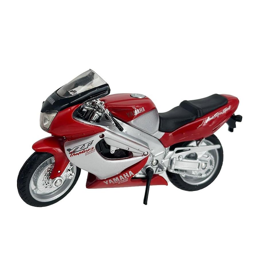 웰리 다이캐스트 모터사이클 레드 야마하 2001 YZF-1000R 1 18 스케일 수집 가능한 모델 더트 바이크_이미지