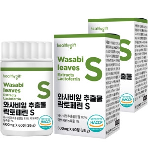 [불명] 와사비잎추출물 락토페린S 60정 (2개)