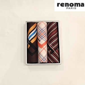 레노마 남녀3매 선염 손수건 세트 RDO202번