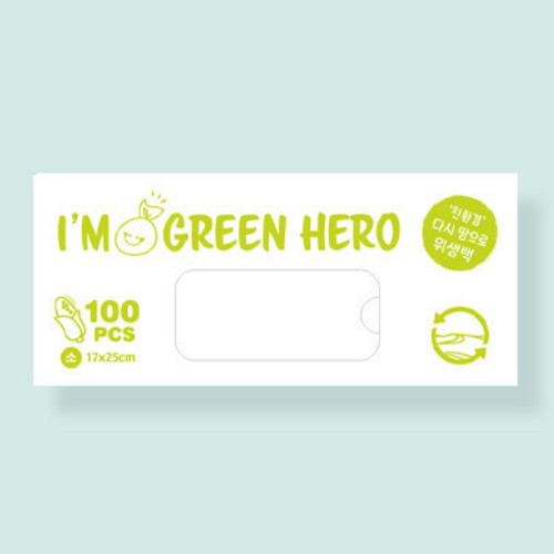 리그라운드 다시 땅으로 위생백 대 17x25cm 100매 (1개(100매))