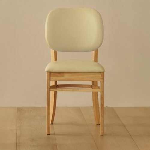 올쏘 크림 원목 식탁 의자