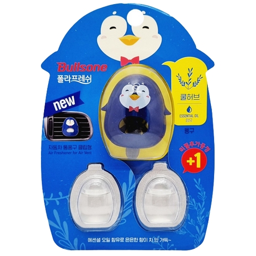 폴라패밀리 캐릭터 통풍구 방향제 펭구 쿨허브향 3개입