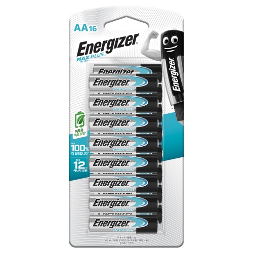에너자이저 맥스 플러스 AA 건전지 1개 16개입이미지입니다. 누르면 해당 게시물로 새창이동합니다.