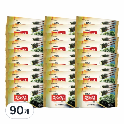 광천김 소문난 재래 도시락김 5g (90개)_이미지