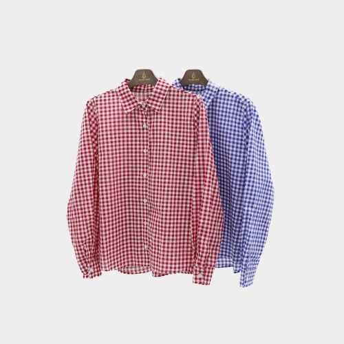 블랑듀 프레시 체크 셔츠JBF1BL008