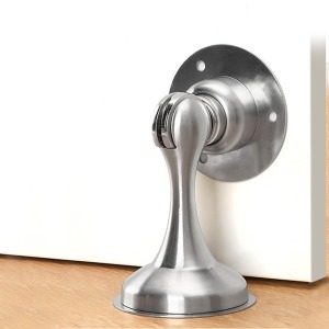 라온 공구 문고정 자석 도어스토퍼 무타공 부착식 현관문 안전문_이미지