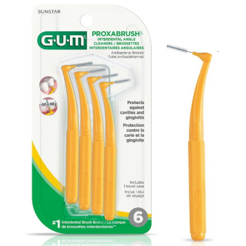 GUM 프록사 브러쉬 고-비트윈스 앵글 클리너 3012 6개입