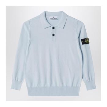 ������Ϸ��� Light blue cotton knit polo 165100008-CS00B2/XM_STONE-V0041_621-14 L..