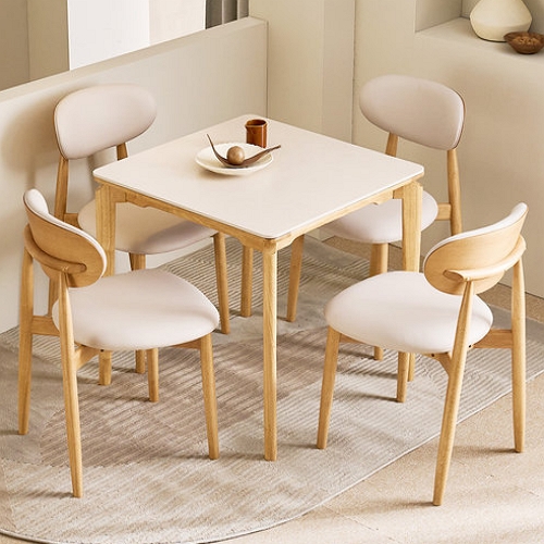 장인가구 해롤드 다이닝 포세린 세라믹 식탁 800 (의자4개)_이미지