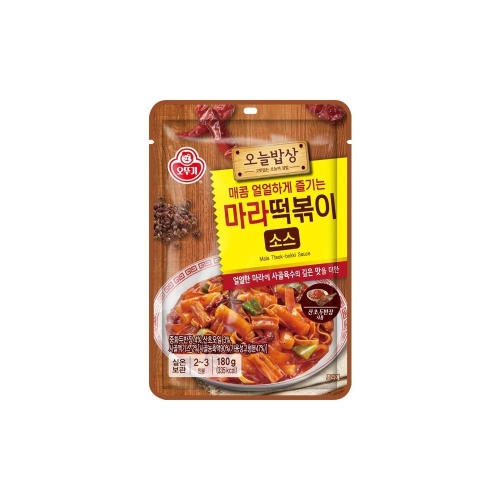 오뚜기 오늘밥상 마라떡볶이소스 180g (1개)_이미지