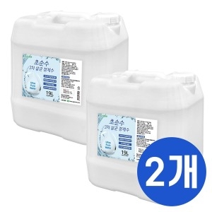 크로바 초순수 3차 살균 정제수 19L (2개)_이미지