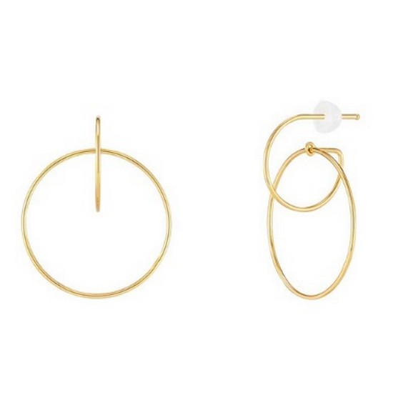 폴브리알 주얼리 SILVER 라운드 무빙 귀걸이 PWSE0095