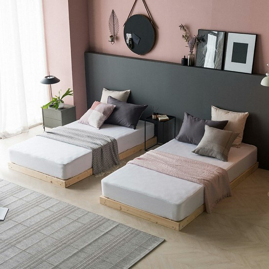 아씨방 스타크 저상형 패밀리침대 SS+SS (매트별도)_이미지