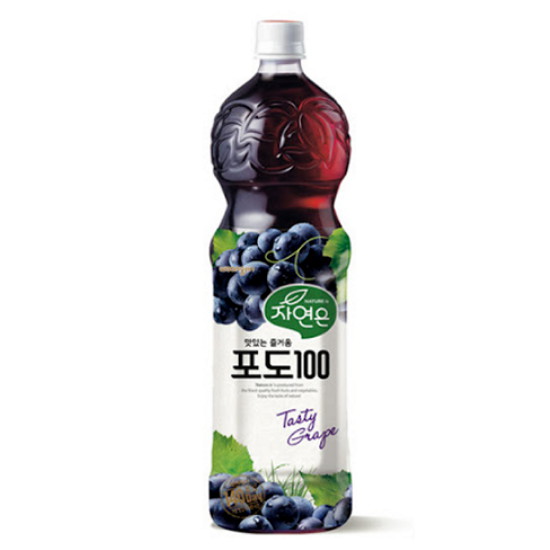 웅진식품 자연은 140일 포도100 1.5L (1개)