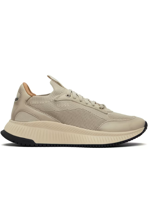  휴고보스 보스 Beige TTNM EVO Knitted Upper Sneakers 261085M237040