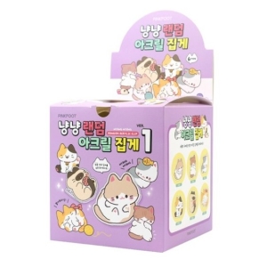 핑크풋 1000 냥냥 랜덤 아크릴 집게 30p 랜덤 87 95 mm_이미지