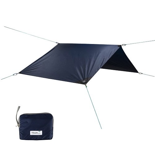 알바트레 트레인 차박 컨팩트 썬쉐이드 사각 타프 네이비 (147x250cm)_이미지