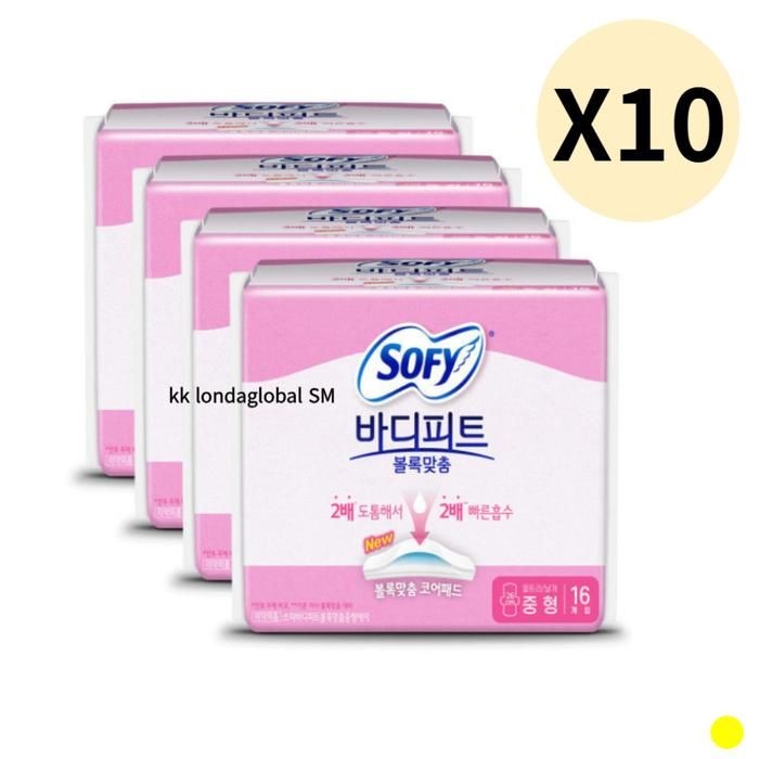 LG유니참 쏘피 바디피트 볼록맞춤 중형 16개 (40팩(640개))