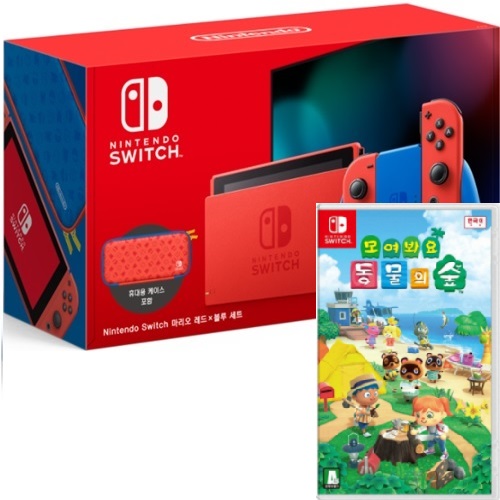 닌텐도 스위치 마리오 레드X블루 세트 1인용 게임 패키지