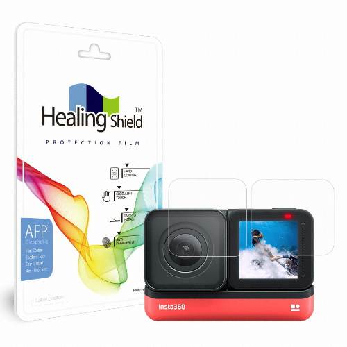 폰트리 힐링쉴드 인스타360 ONE R 4K 광각 에디션용 AFP 올레포빅 액정보호필름_이미지