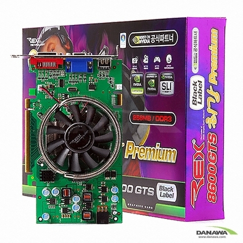 Rextech 블랙라벨 지포스 8600GTS 최강 Premium 256MB_이미지