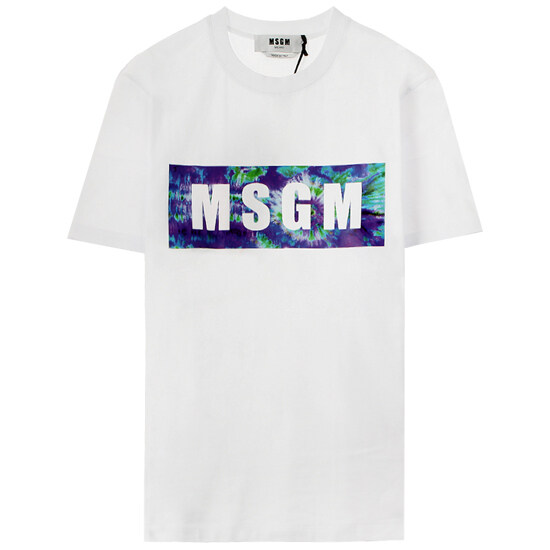 MSGM 남성 멀티 박스 로고 반팔티 2840MM234 207098 01