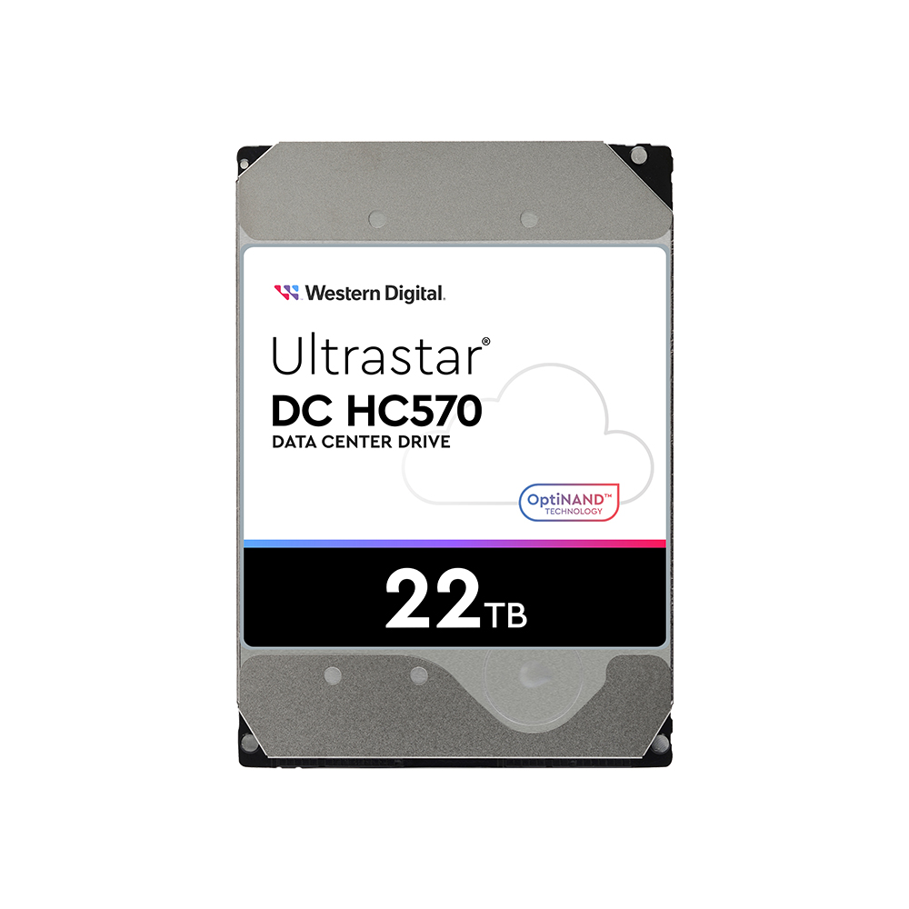 Western Digital Ultrastar DC HC570 박스 패키지 7200/512M WUH722222ALE6L4 (5x22TB)_이미지