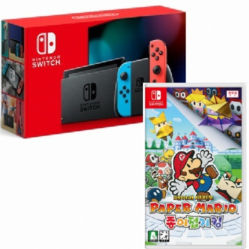 Nintendo 닌텐도 스위치 배터리개선 1인용 게임 패키지 (페이퍼 마리오 종이접기 킹)