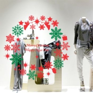 밍샵크리스마스스노우리스 대형 _그래픽스티커
