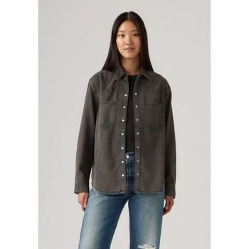 TEODORA WESTERN Button-down blouse chipped black oyster 7503255