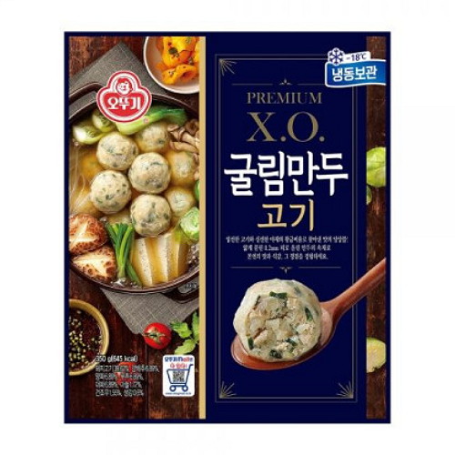 오뚜기 프리미엄 X.O. 굴림만두 고기 350g (2개)_이미지