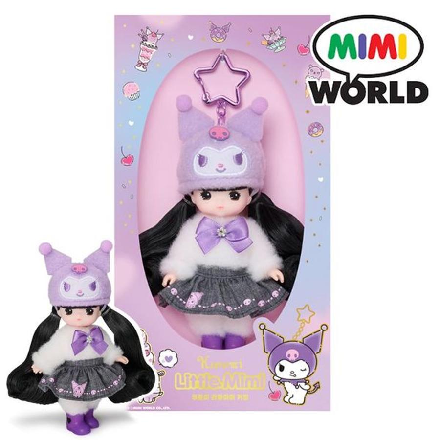 미미월드 산리오 캐릭터즈 리틀미미 키링 시리즈 쿠로미 인형 키링 35128696