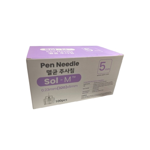 솔엠 솔엠 펜니들 32G 5mm (100개)_이미지