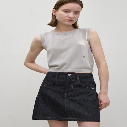 나인 Atelier Nain SK-4936 ESSENTIAL THEY LAW DENIM MINI SKIRT