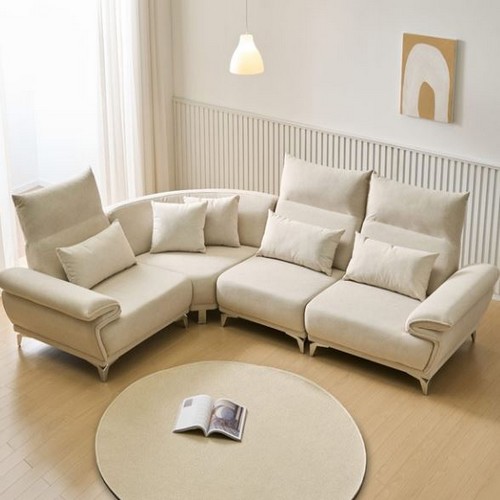 라자가구 스냅 갤럭시 코너형 기능성 아쿠아텍스 패브릭 소파 5인용